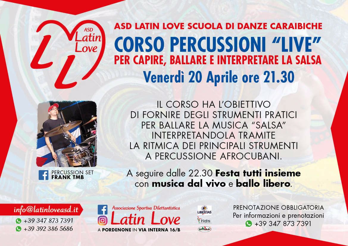 Corso Percussioni Live & Ballo