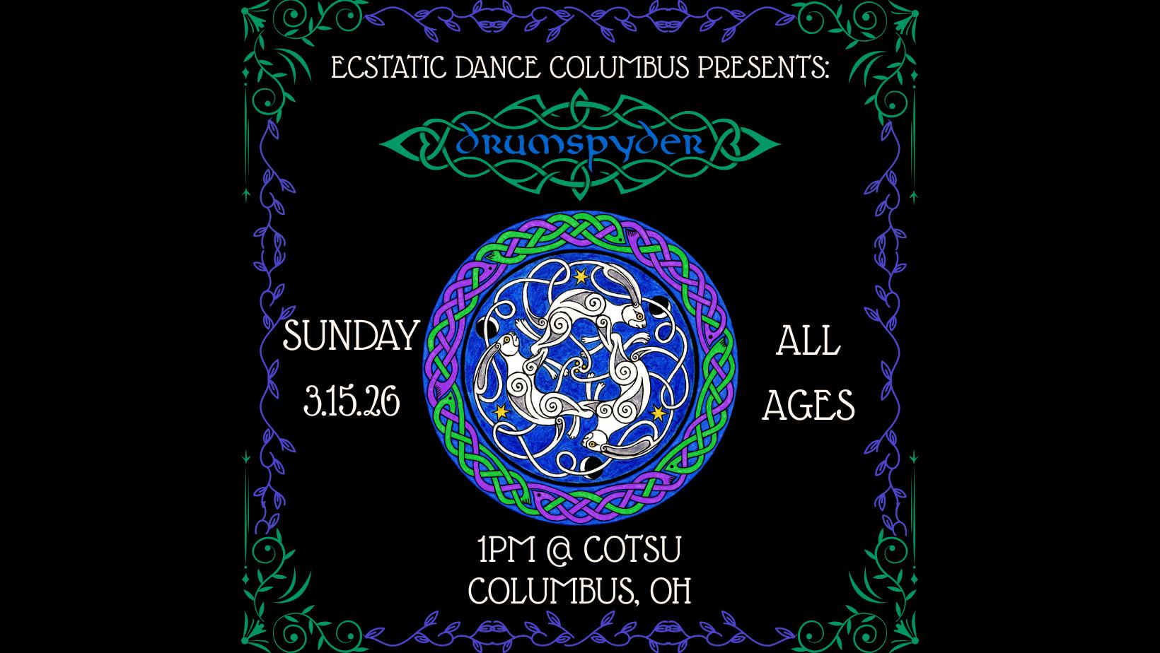 Ecstatic Dance Columbus with Drumspyder