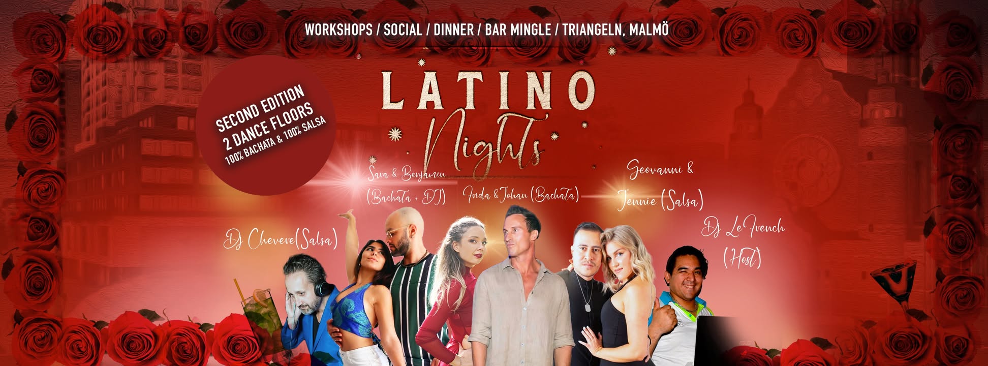 Latino Nights ๐ + Bootcamp 100%BACHATA 100%SALSA
