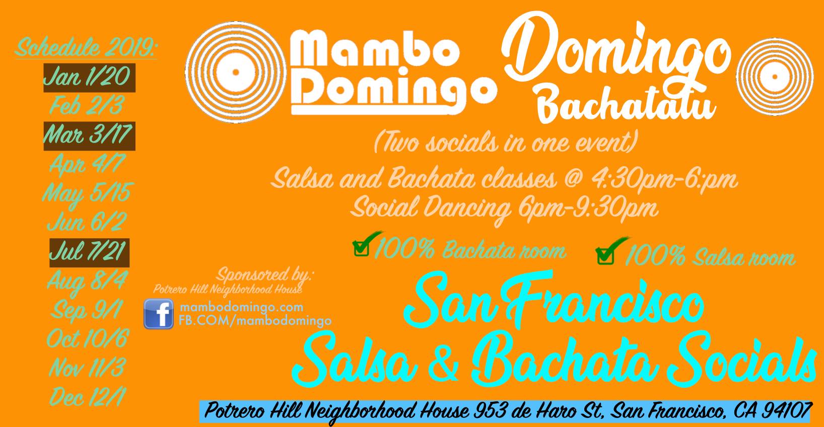 Mambo Domingo- Salsa & Bachata Sunday 3 31 19