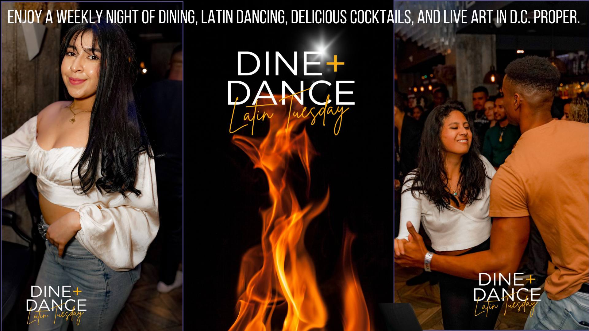 DINE + DANCE Latin Tuesday at LIMA Twist. Bachata Class by NOELIA
