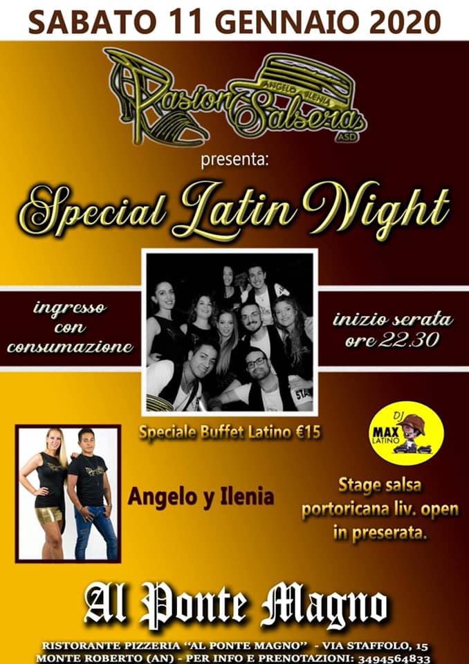 Special Latin Night- Stage GRATUITO con Angelo&Ilenia