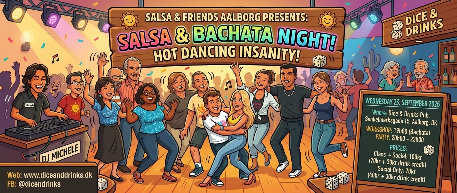 bachata class and salsa bachata kizomba party