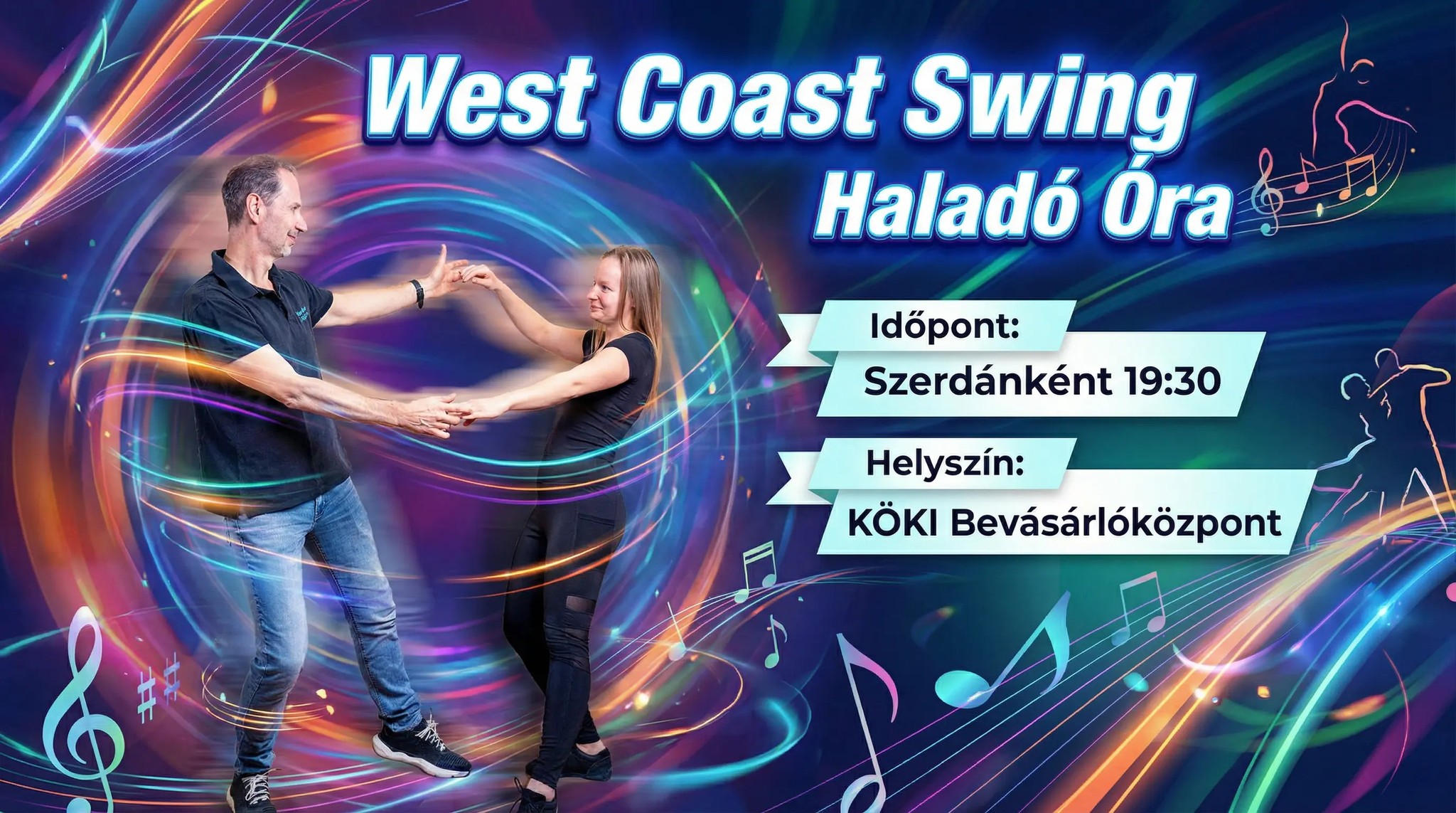 West Coast Swing szerdánként 19:30 21:00 a KÖKI-ben