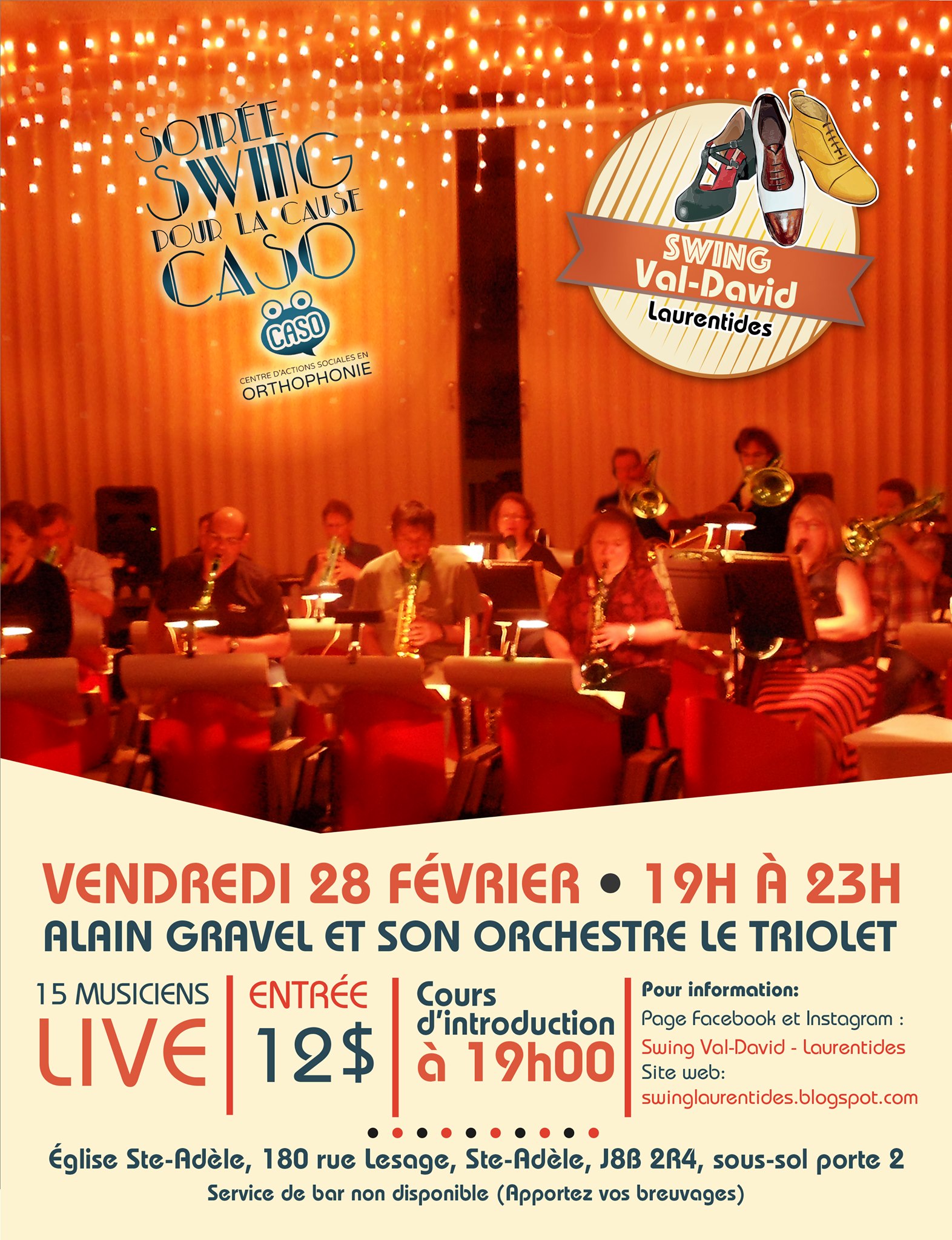 Soirée swing avec l'orchestre Le Triolet