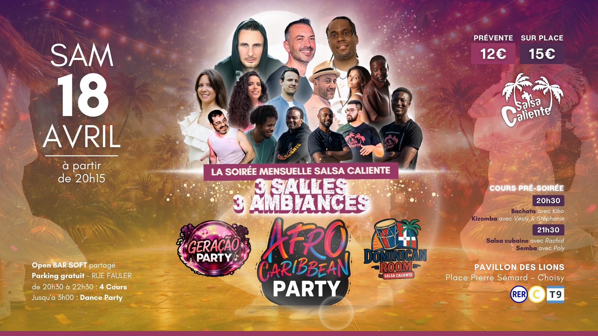 AFRO CARIBBEAN PARTY SAMEDI 18 AVRIL 🕺🏻✨