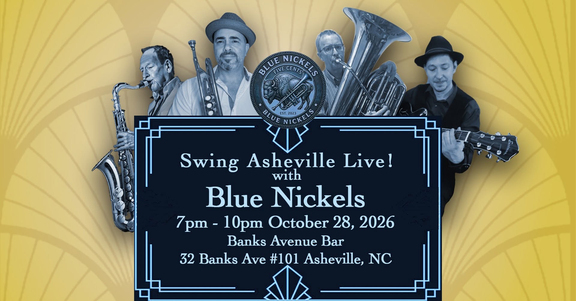 Swung Asheville Live! With Blue Nickels