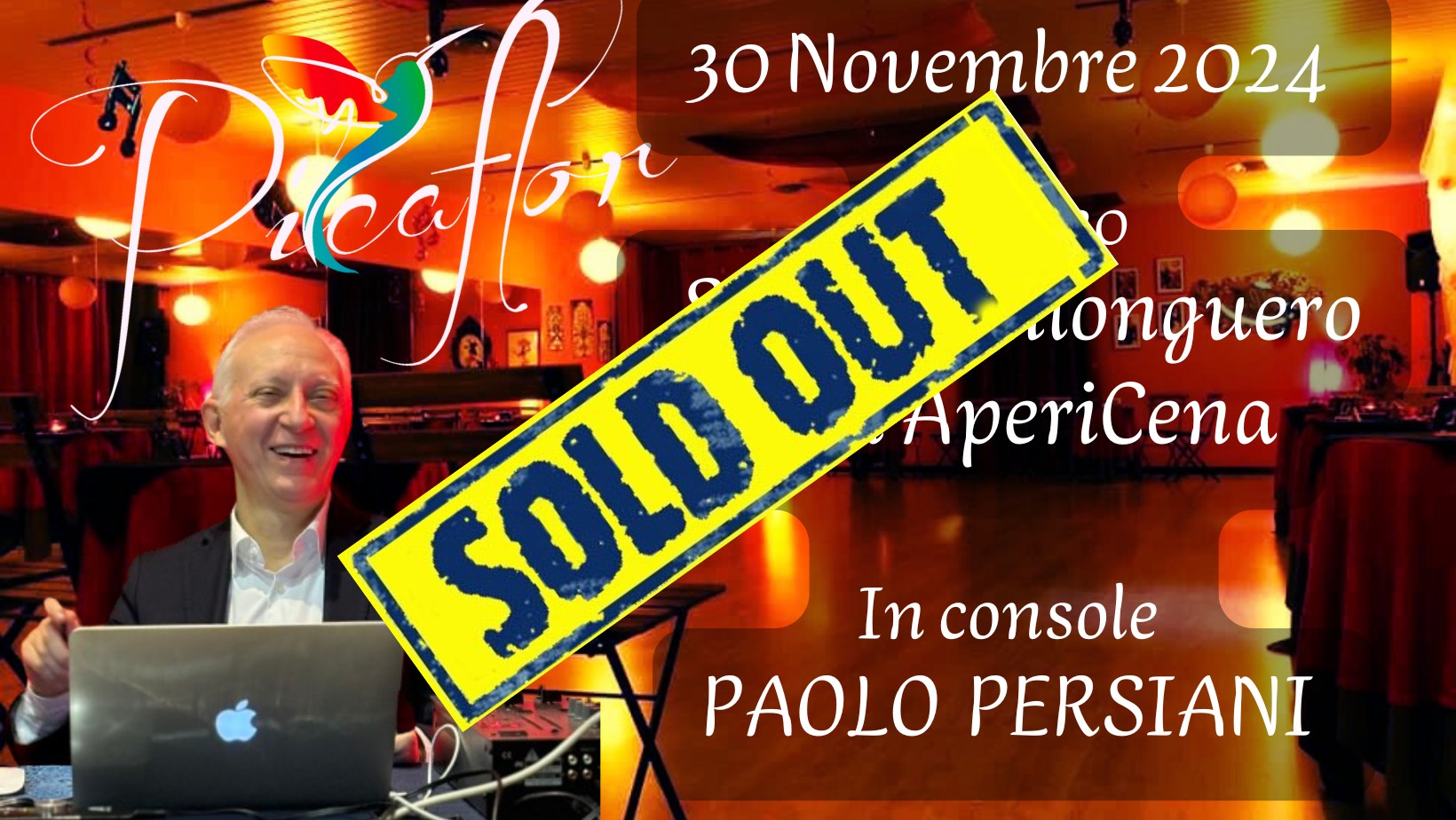 Sabato Milonguero + Apericena in console Paolo Persiani