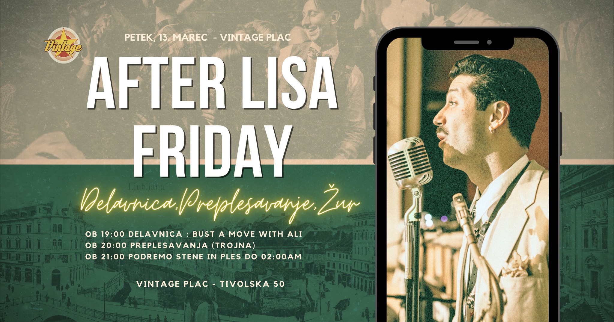 Petkov večer - After LISA - delavnica, preplesavanja in ples