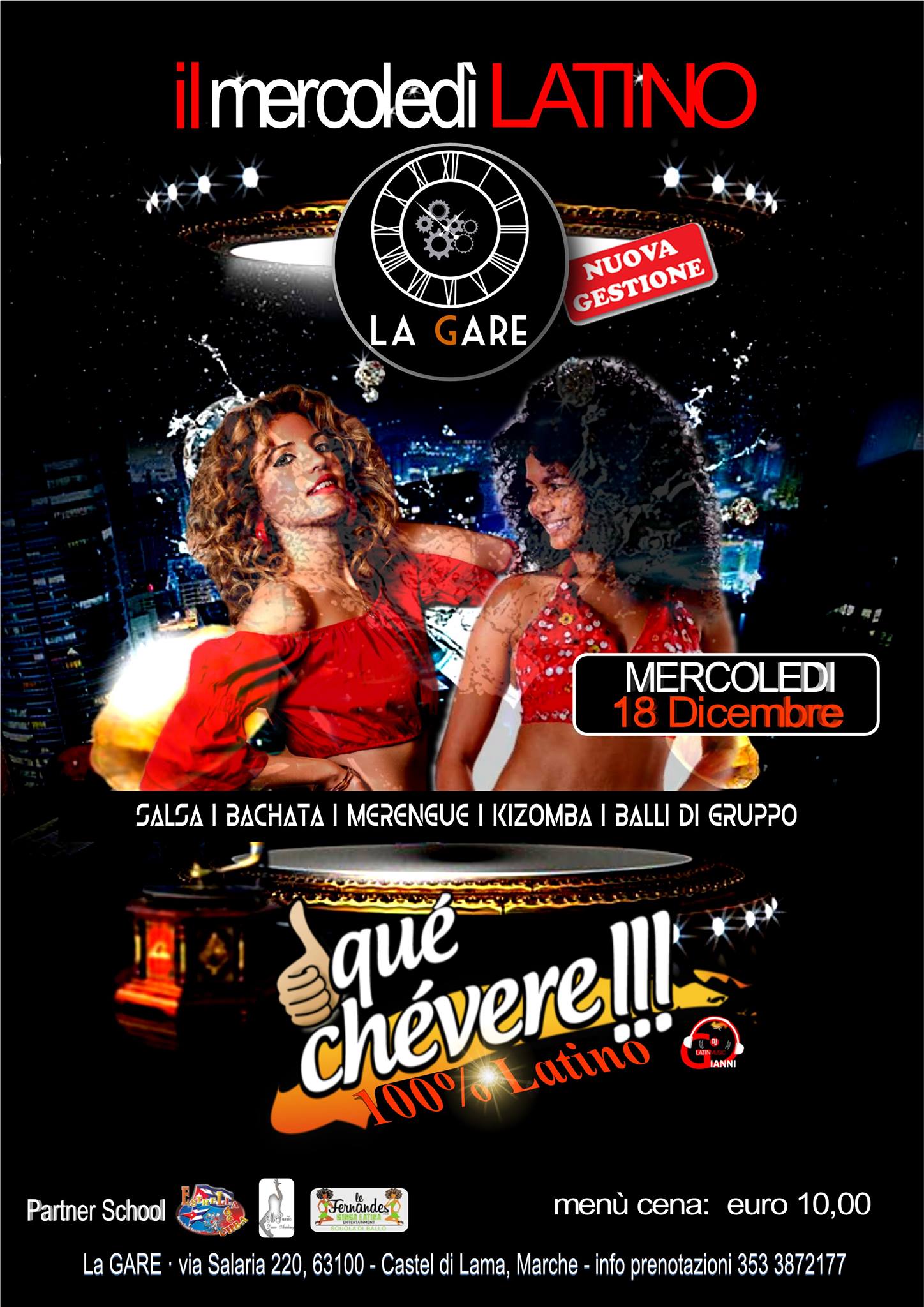 18 Dic. Què Chèvere, La GARE 100% Latino