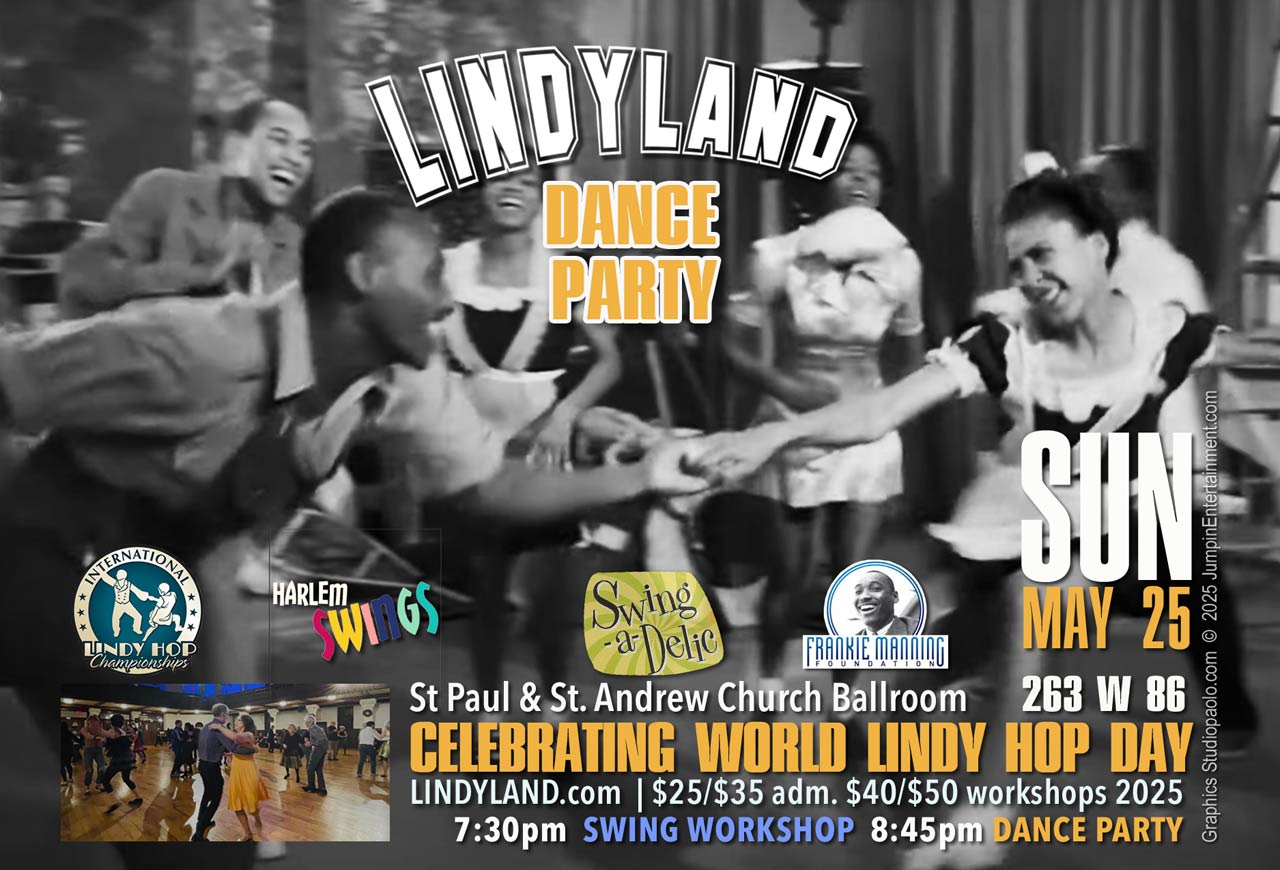 LINDYLAND DANCE PARTY celebrating WORLD LINDY HOP DAY