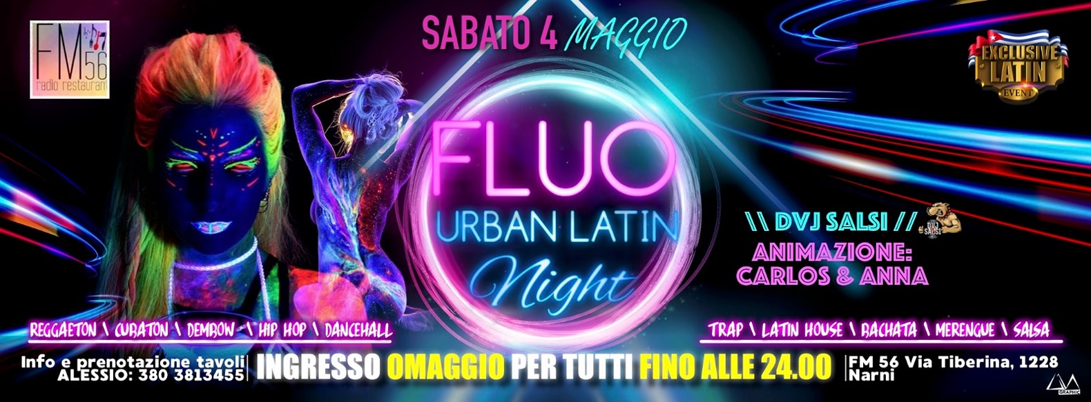 Exclusive LATIN Event Fluo Urban latin night!