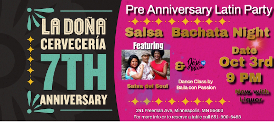 Pre Anniversary Party Ft Salsa del Soul at La Doña