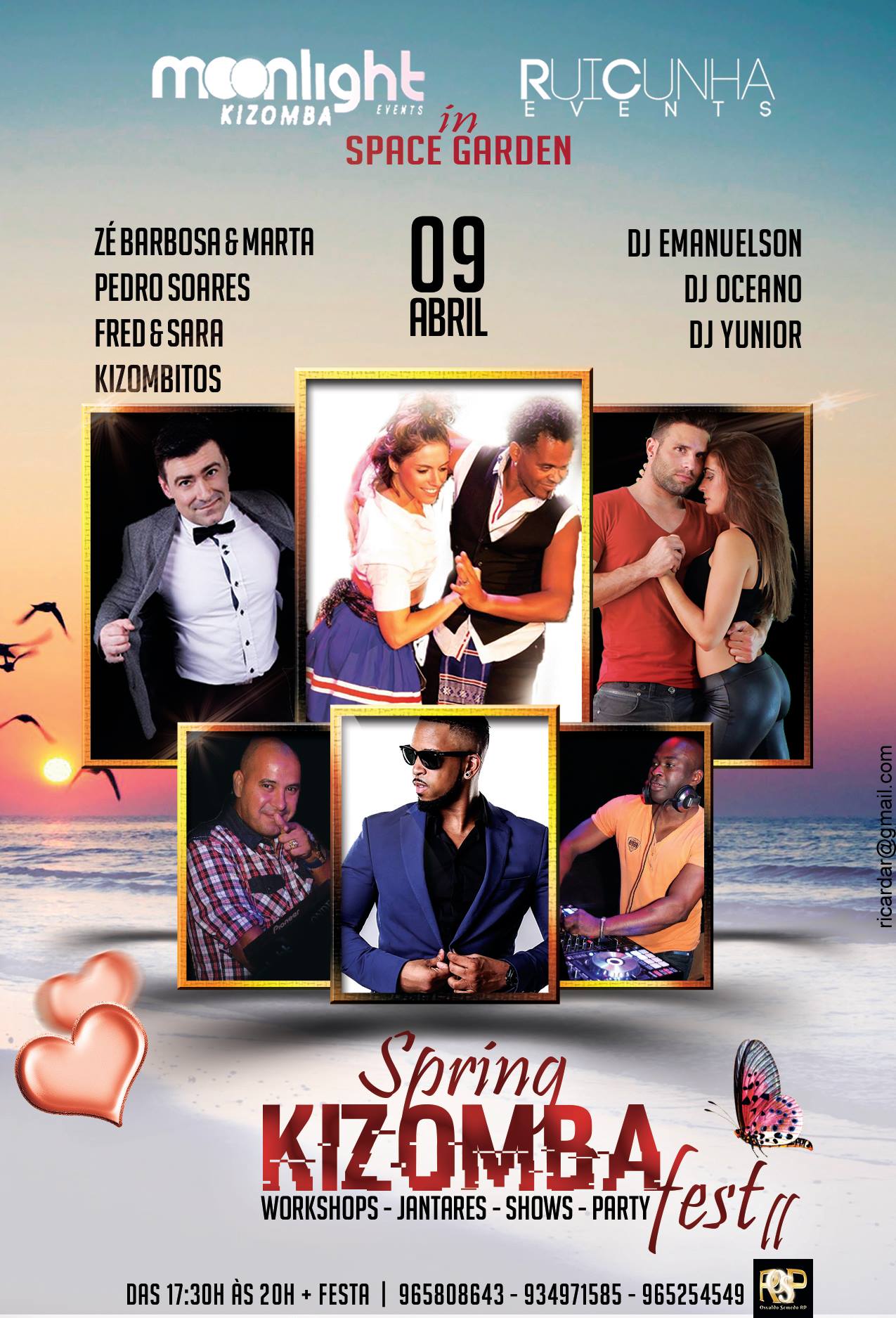 MOONLIGHT KIZOMBA & RUI CUNHA in SPRING KIZOMBA FEST II no SPACE GARDEN