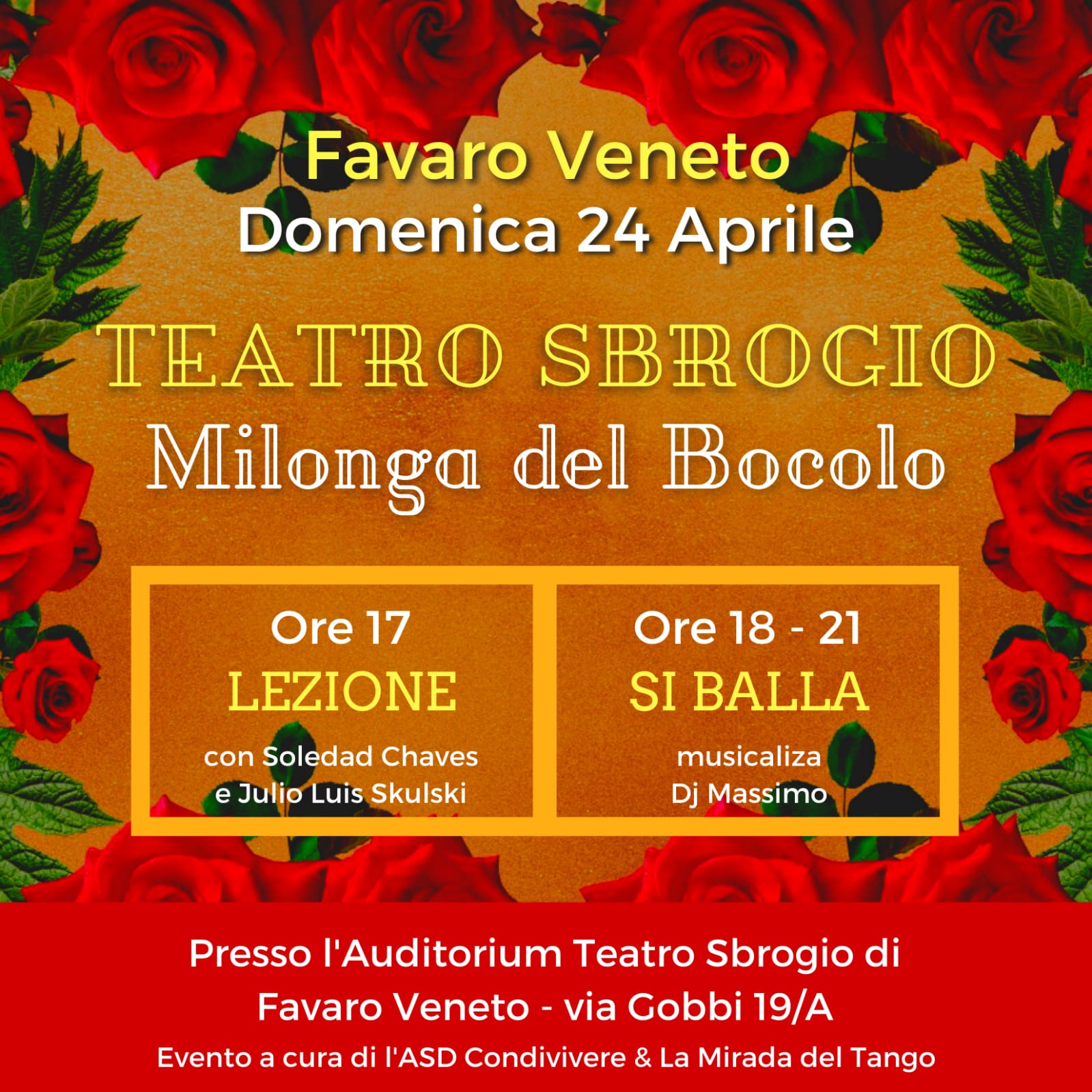 Milonga del Bocolo Al Teatro Sbrogiò: l'Ultima