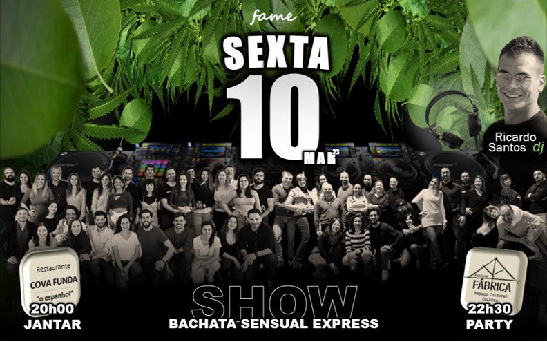 FAME NA FÁBRICA - FESTA MENSAL COIMBRA