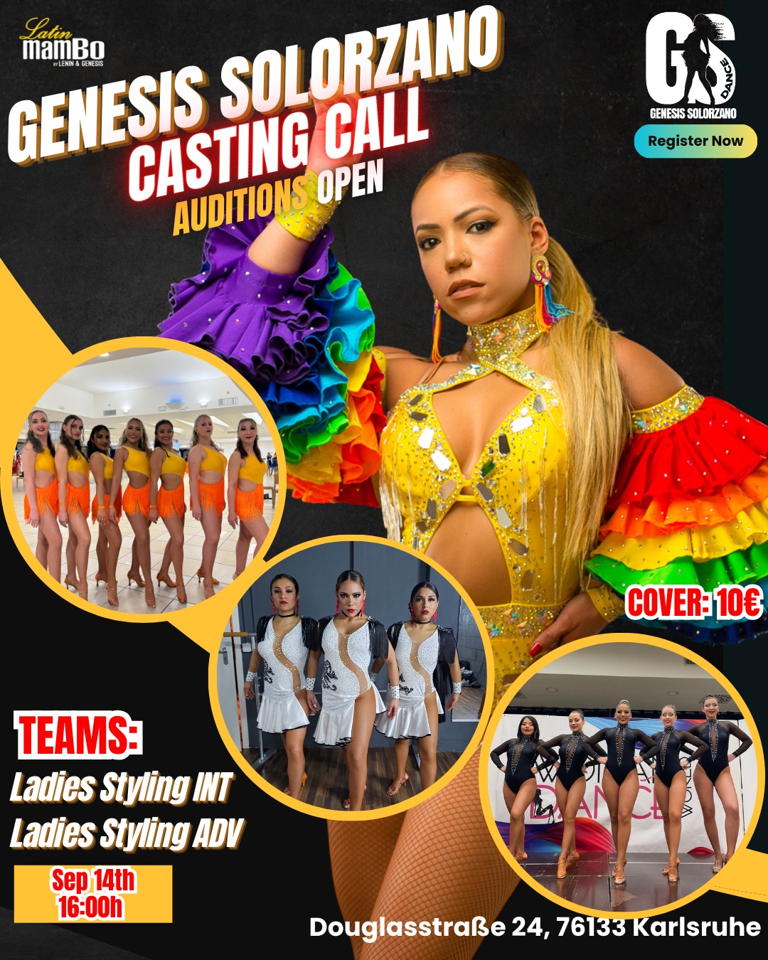 CASTING CALL GÉNESIS LATIN MAMBO LADIES 🇩🇪