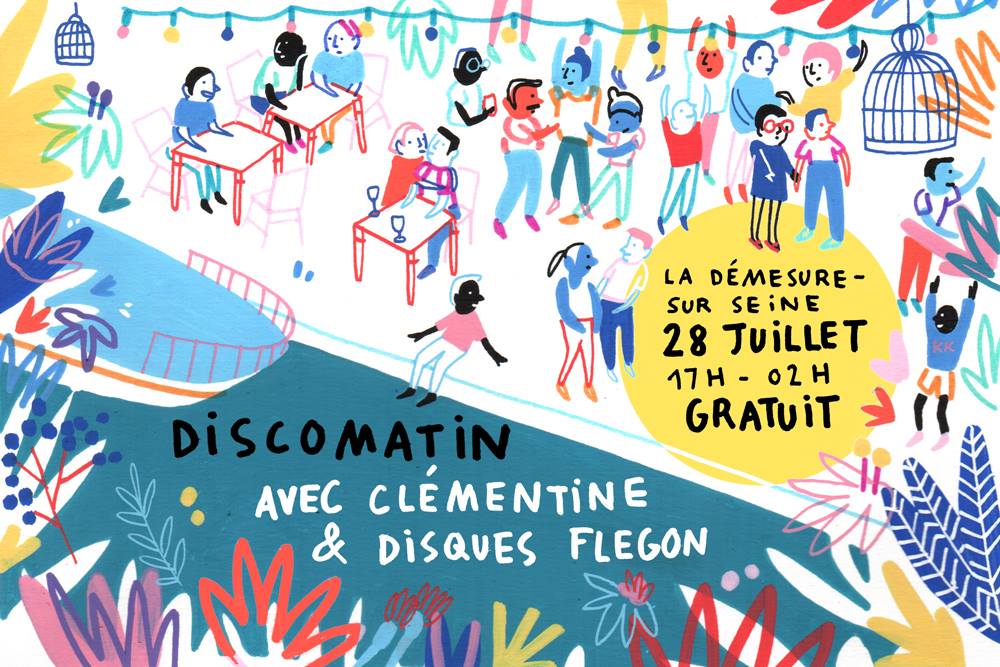 Discomatin à La Démesure avec Clémentine et Disques Flegon