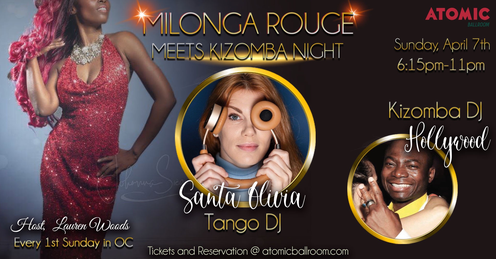 Milonga Rouge meets Kizomba Night in OC @Atomic