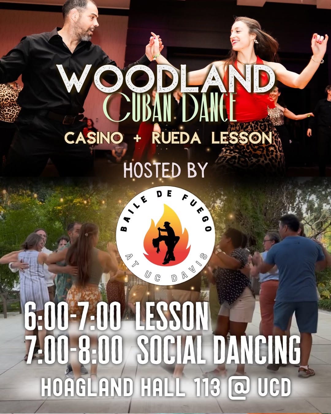 Casino + Rueda Lesson @ UCD Baile de Fuego