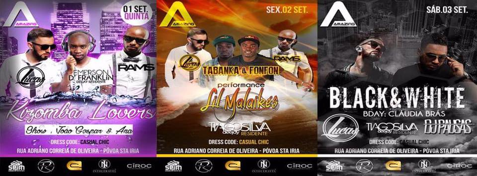 *Amazing Klub* *Noites de 1 a 3 Setembro*
