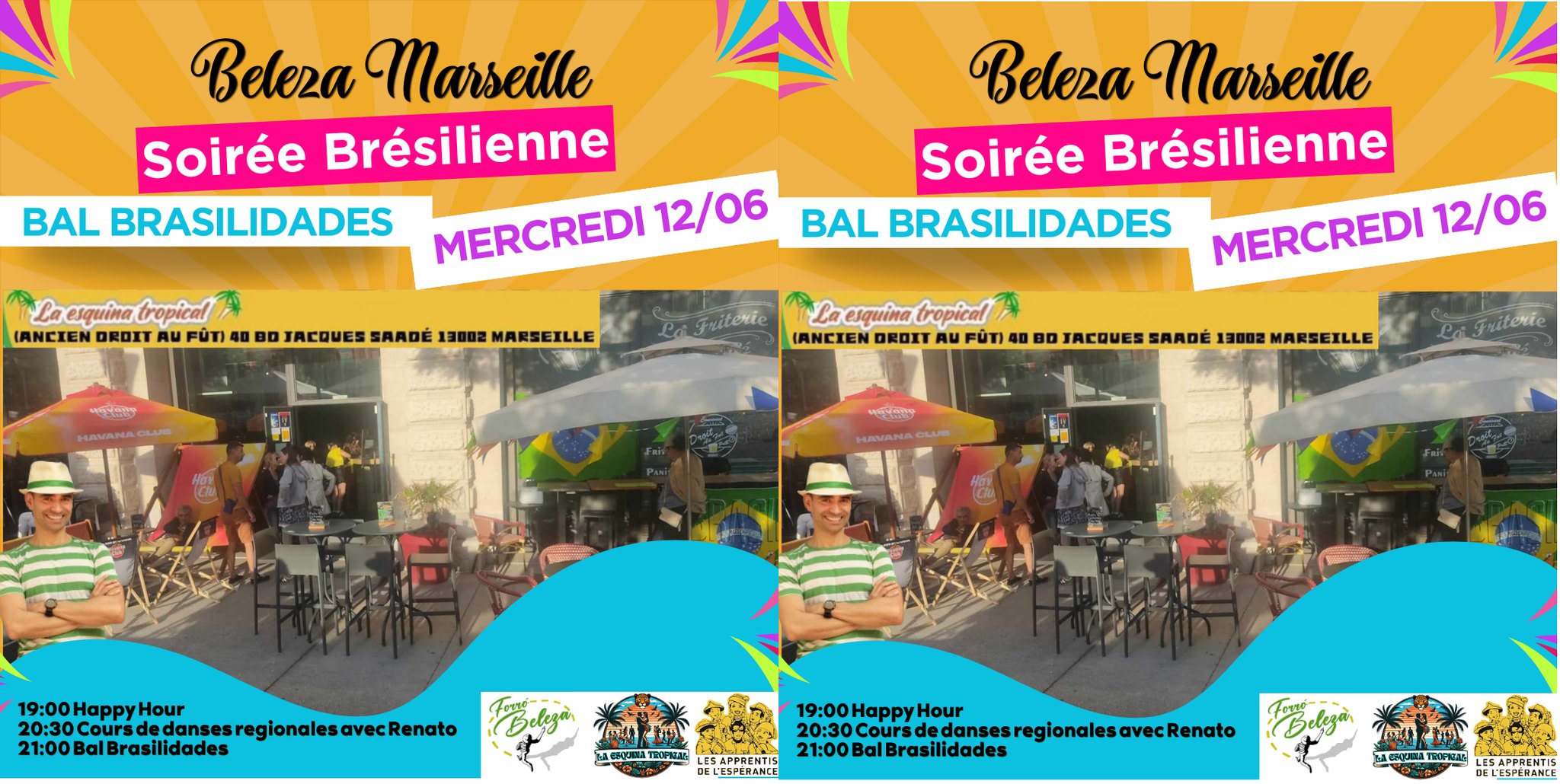 Soirée Brésilienne à Marseille - Forró et Samba - Musique nordestina