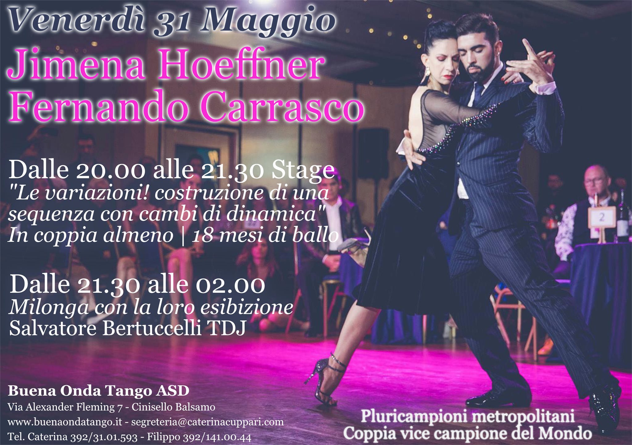 Special Night con Stage ed esibizione di Jimena e Fernando