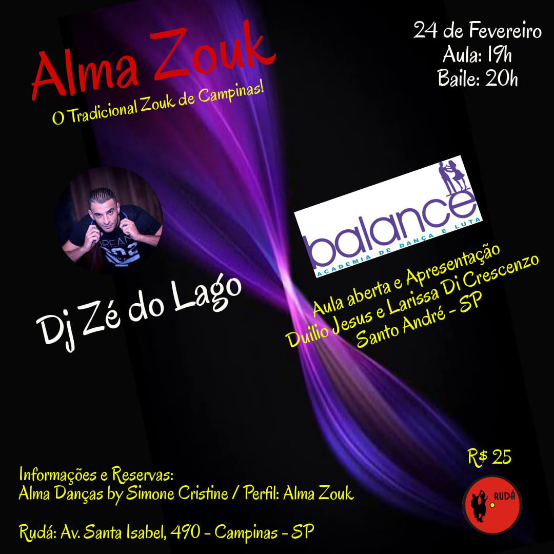 Alma Zouk - Dj Zé Do Lago - 24.02.19