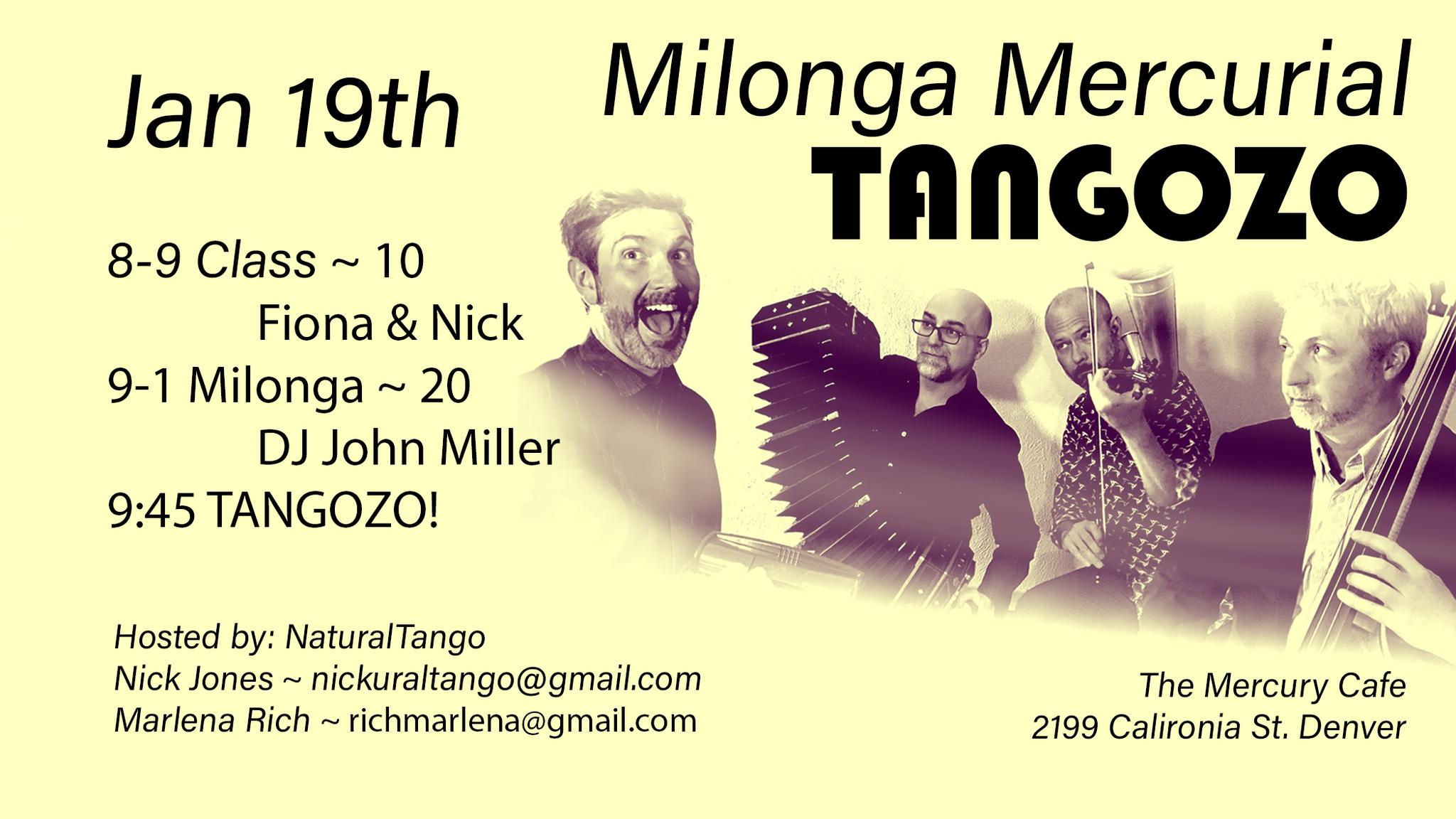 Mercury Milonga w TANGOZO!!