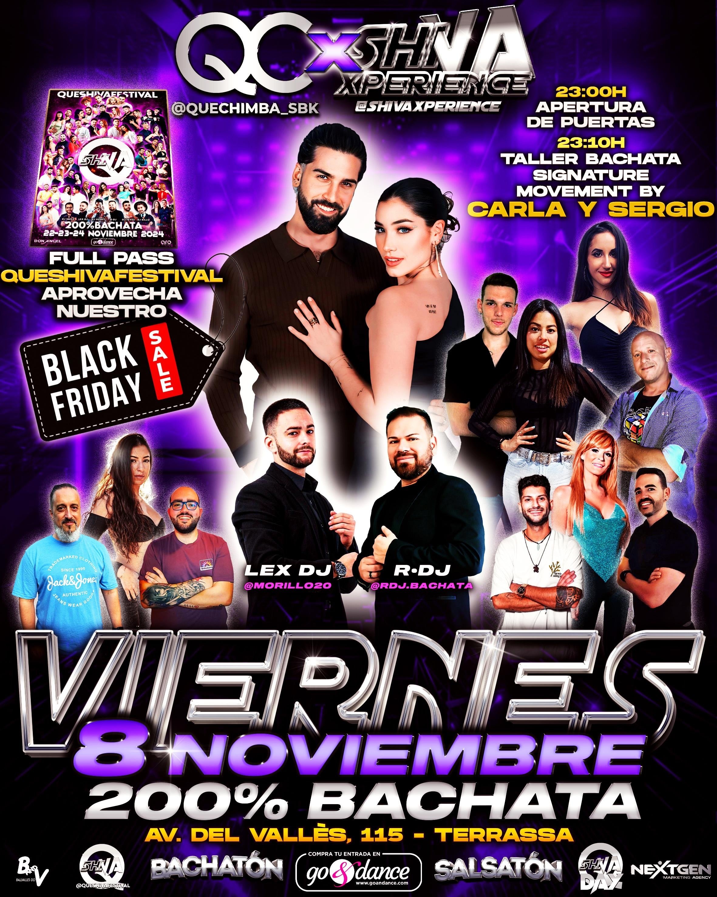 ????VIERNES 8 DE NOVIEMBRE 200% BACHATA ???? QC x SHIVA ????