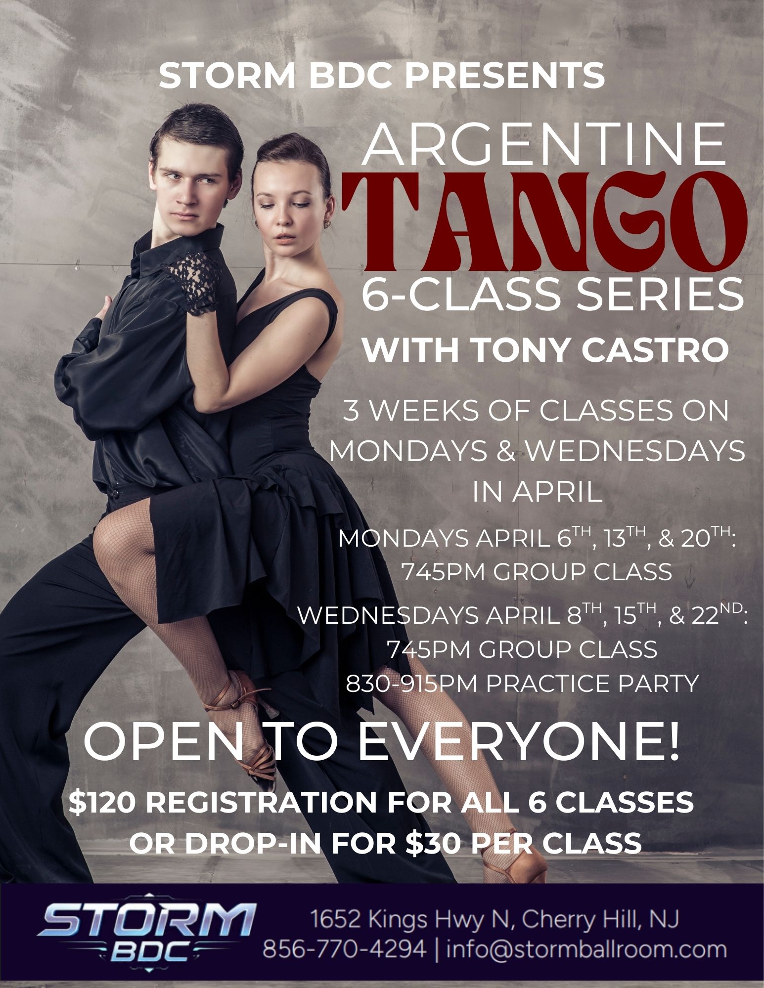 Argentine Tango 6-Class Series with Tony Castro