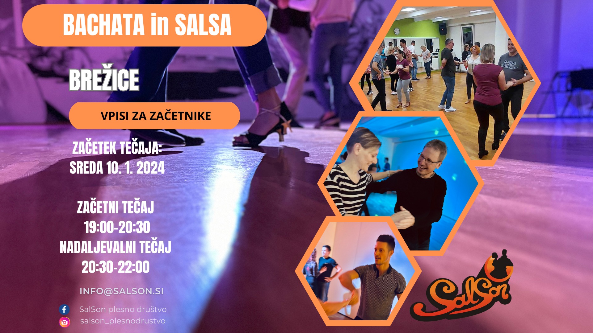 SALSA in BACHATA tečaj - Brežice