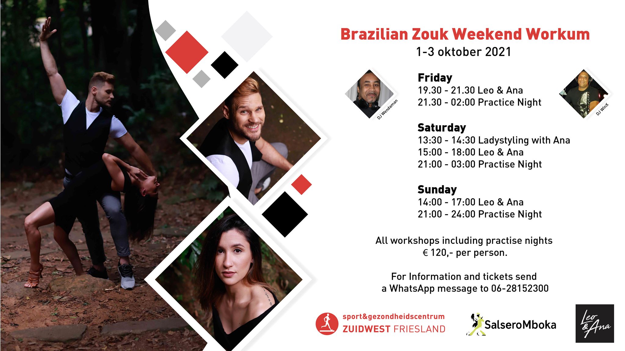 Brazilian Zouk Weekend in Workum with Leo and Ana