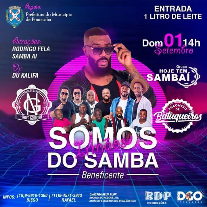 É HOJE Irmãos do Samba - Beneficente - Sind. dos Metalúrgicos