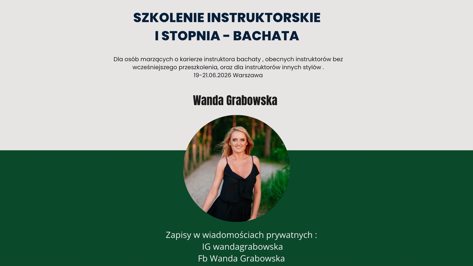 Szkolenie instruktorskie I stopnia - Bachata