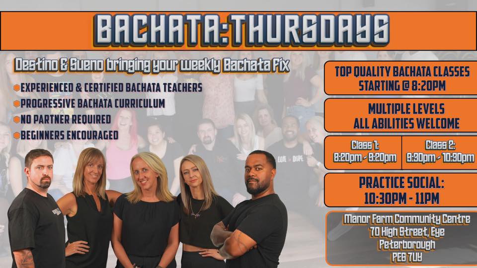 Bachata Thursdays Peterborough with Destino & Sueno