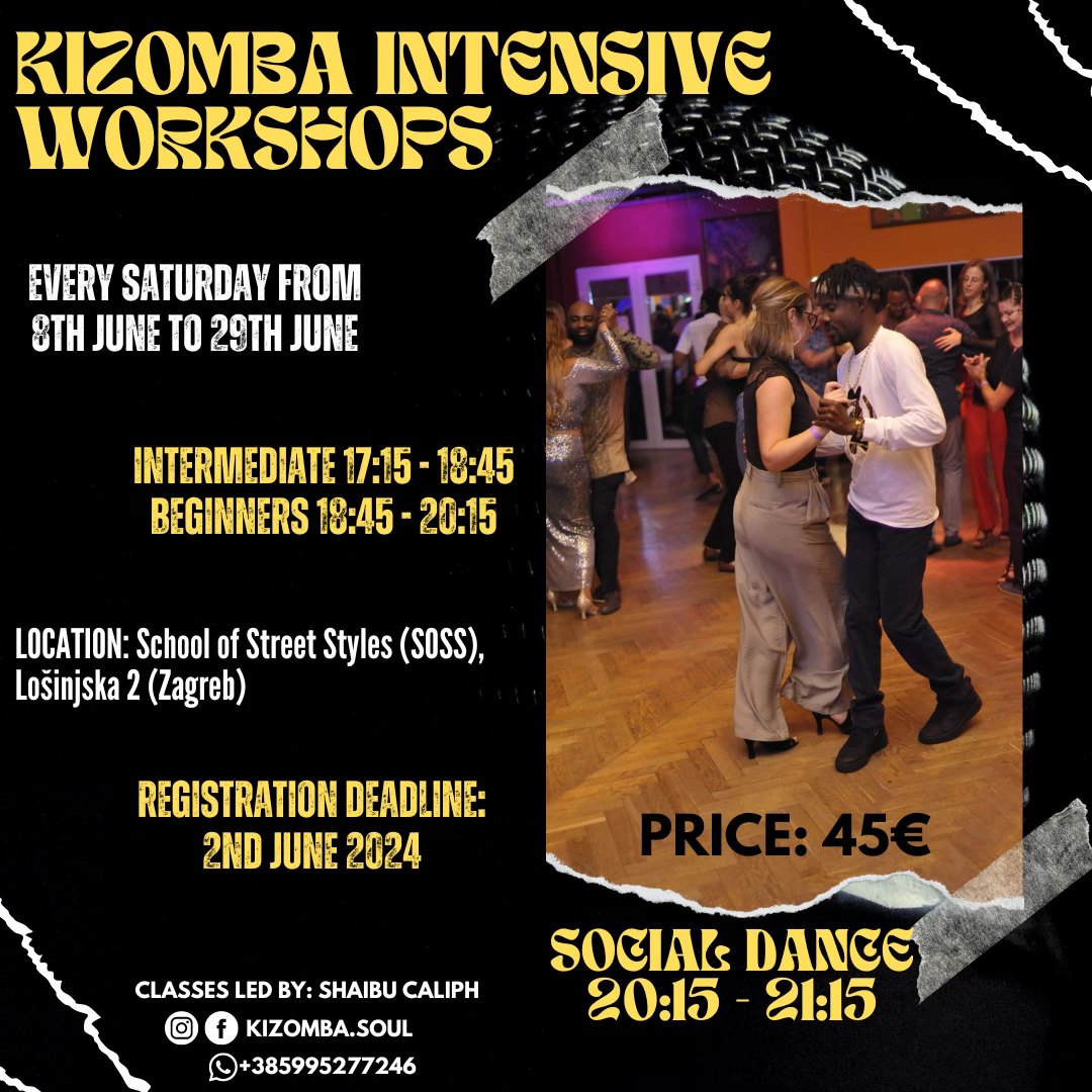 KIZOMBA INTENSIVE WORKSHOPS