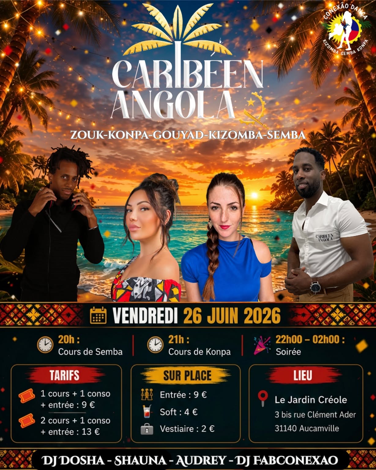 Caribéen Angola Jardin créole 3