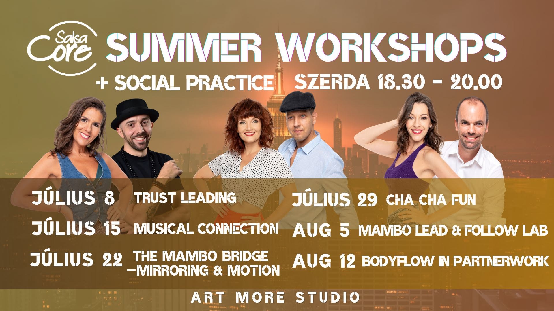 ☀️ summer salsa workshops ☀️ with Salsa Core
