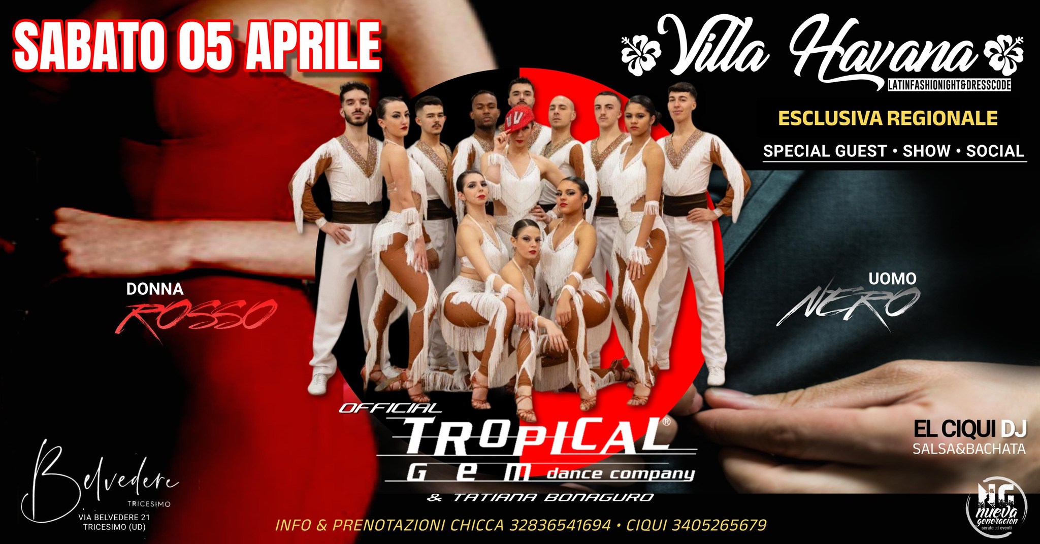 Villahavana Red & Black Tropical Gem