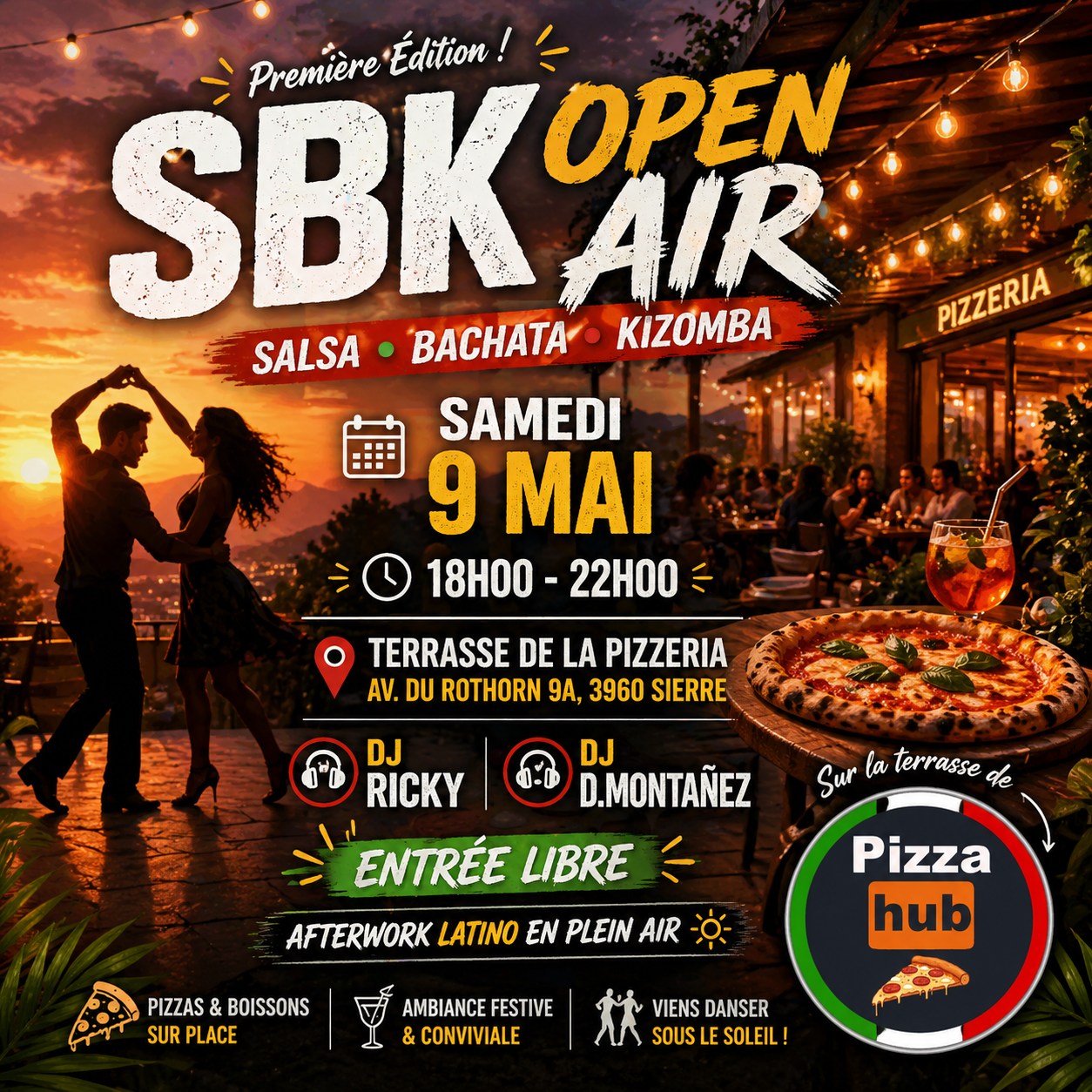 SBK - Open Air @Pizza Hub - Samedi 9 Mai dès 18h00