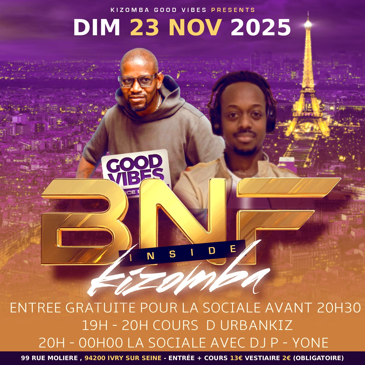 DIM 23 NOV I BNF INSIDE I SPECIALE DEBUTANTS ET DEBUTANTES