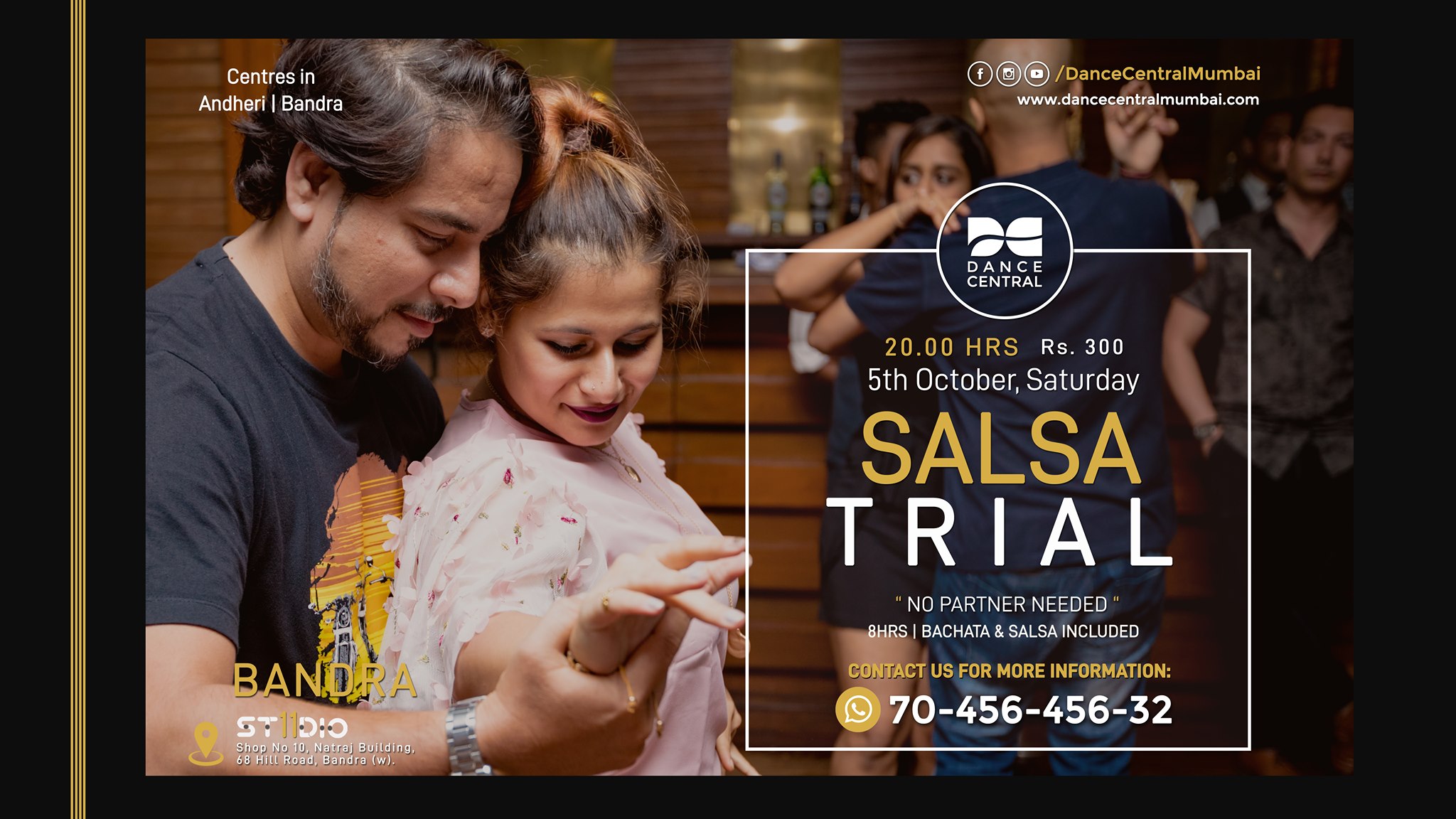 Bandra - Salsa Basic Trial Demo Class by Dance Central