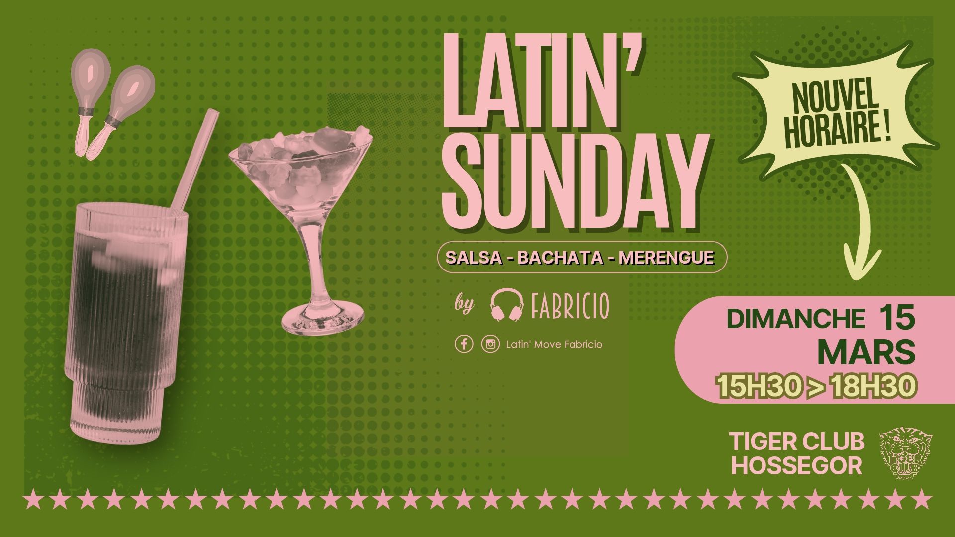 LATIN' SUNDAY, dimanche tu danses dès 15h30 : salsa, bachata, merengue à Hossegor