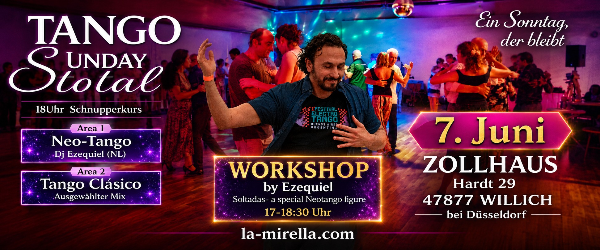 Tango Sunday on 2 Areas mit Workshop