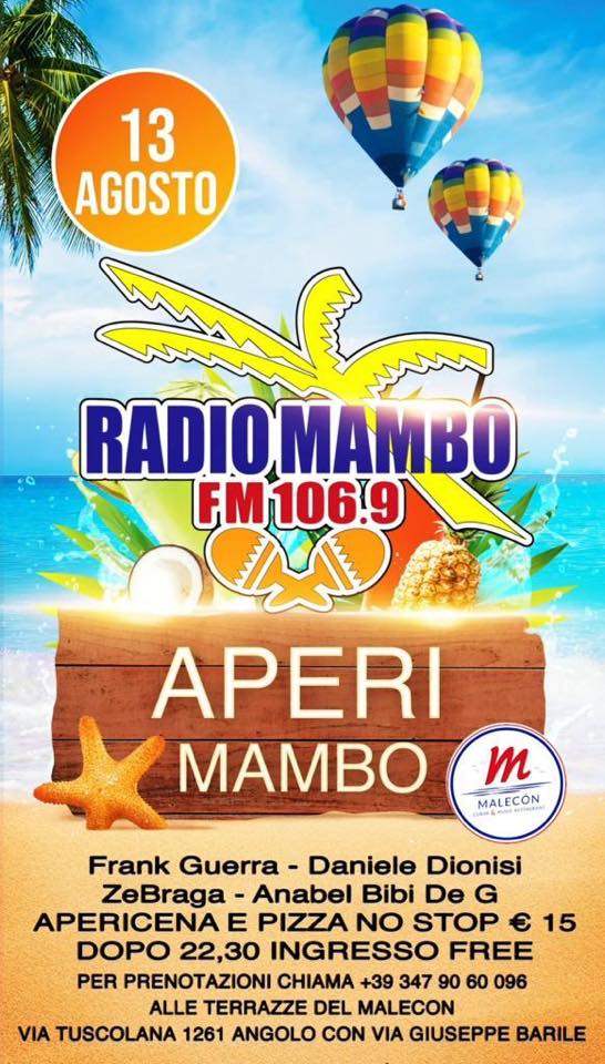 Aperimambo al Malecòn GIOVEDÌ 13 AGOSTO