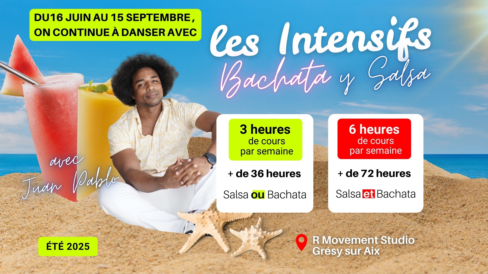 Les Cours Intensifs d’Été Salsa et Bachata