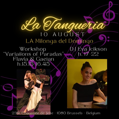 LA Milonga del Domingo, DJ Eva & Pre-milonga workshop by Flavia & Gaetan