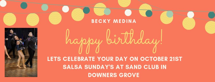 Salsa Sunday's At Sand Club Becky Medina Birthday