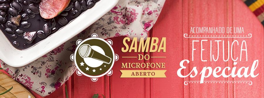 Feijoada - Samba do Microfone Aberto - Sábado 08 08 às 11h no Armazém Cultural SP
